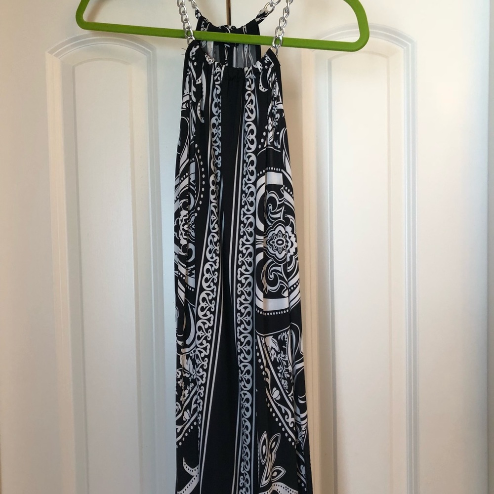 Silky print dress